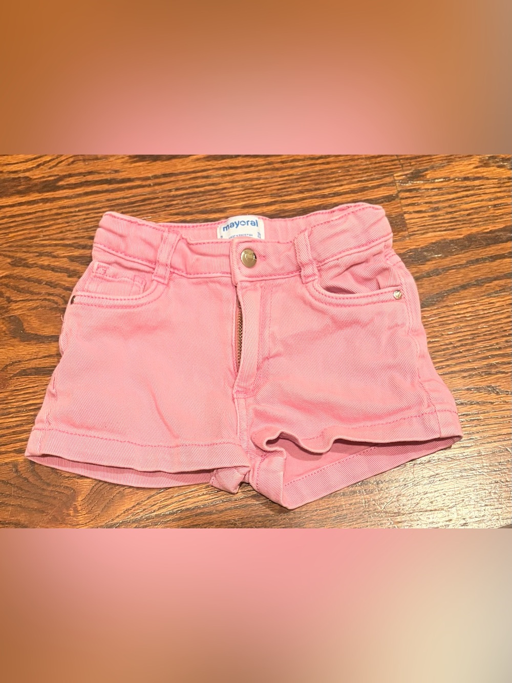 Mayoral Pink Girls' Cotton Blend Shorts